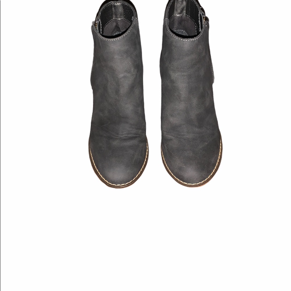 Tucker+Tate Girls grey booties side zipper 13.5